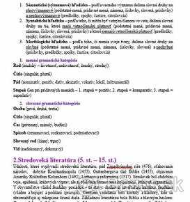 Maturitné zadania zo slovenského jazyka a literatúry