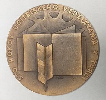 Medaila 1971 Sto rokov učiteľského vzdelávania v Turci