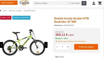 Detský bicykel 20 "