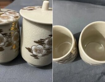 2x Antique Japanese porcelain set
