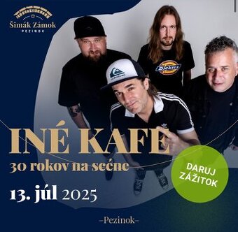 Predam listok na koncert INE KAFE 30 rokov na scene