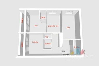EXKLUZÍVNE NA PREDAJ – 3-IZBOVÝ BYT S DVOMA BALKÓNMI, UL. MO