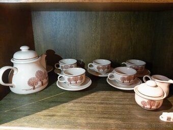 Stará kameninová sada na čaj NDR