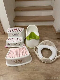 Nocnik, schodíky 2x, nasadka na wc spolu