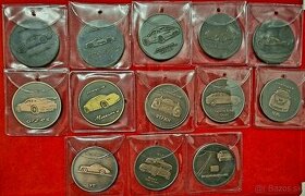 Original bronzové medaile - mince Porsche