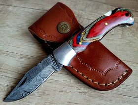 barevný kapesní Damaškový nôž CLASSIC 16,5 cm ručně vyrobeno