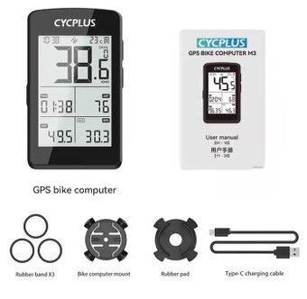 Kvalitný GPS ANT+ Smart CykloPočítač CYCPLUS M1, M3, C3