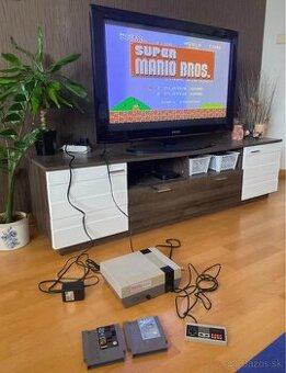Nintendo NES Entertainment System 1987 herná konzola + 3 hry