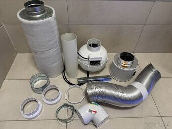 Kompletný ventilačný set na pestovanie – uhlíkové filtre +..