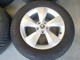 Predam zimne ALU 5x112 R17 6,5J ET38 ORIGINAL SKODA KODIAQ