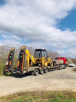 Preprava strojov, nadrozmerná preprava, podvalník, plato