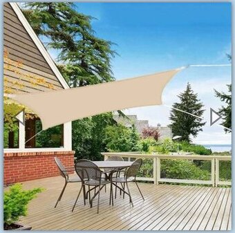 Tieniaca pĺachta bezova 4x3 metre - 1