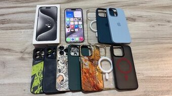 Vymenim iPhone 15 Pro Max 256gb Natural + skla, obaly - 1