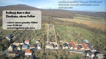 Cinobaňa - starší RD s pozemkom 4539m2