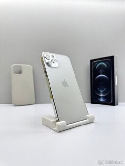 12 PRO 128GB SILVER TOP STAV 100% ZDRAVIE BATÉRIE