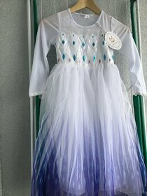 Nové šaty Frozen Elsa kostým na vek 5-6 rokov