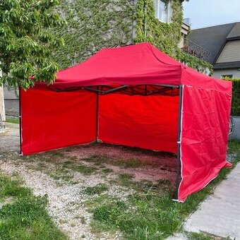 Predám nožnicový stan 3x4,5m – oceľová konštrukcia