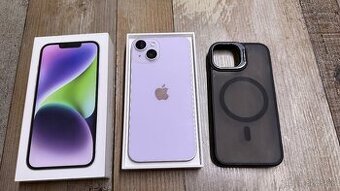 Vymenim predam iPhone 14 Purple 128gb - fialovej farby