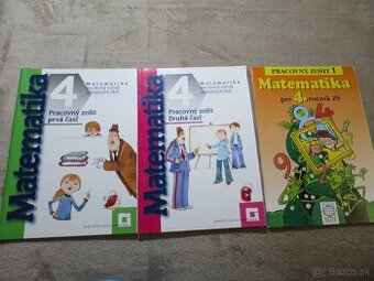 3x pracovný zošit z matematiky pre 4.ročník (Bero,2005-2010)