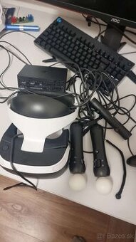 PlayStation VR set + Move ovládače + kamera