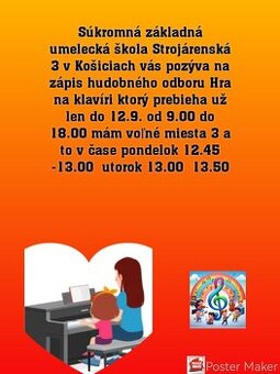 Súkromné hodiny klavíra pre dospelých