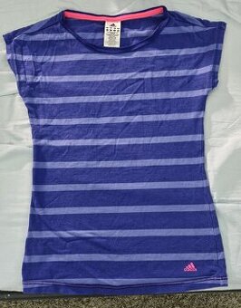 Tmavomodré dámske tričko Adidas bez rukávov