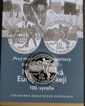 10 € Majstrovstvá Európy v hokeji 2025