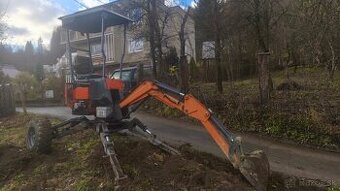 Zemné a výkopové práce s minibagrom - pavúk