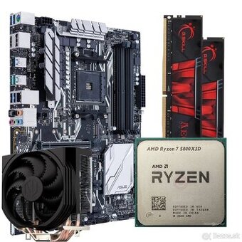 ASUS PRIME X370-PRO + RAM 32GB DDR4 + AMD Ryzen 7 5800X3D