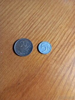 Mince slovenský štát 50hal,5hal