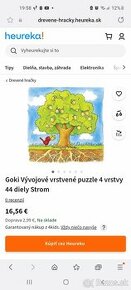 Goki Vývojové vrstvené puzzle 4 vrstvy 44 diely Strom