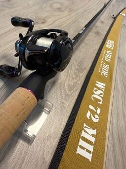 Baitcast combo Shimano Metanium DC + Wild Side prút