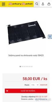 Solárný ohrievač k bazénu / szoláris vízmelegítő