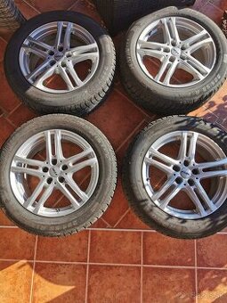 Zimné pneu 225/55/17 na ALU diskoch 5x112