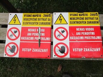 smaltované tabuľky
