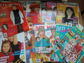 Staršie retro vydania časopisov Deti Rodina Móda