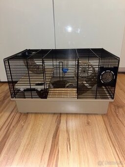 🐹 Veľká klietka pre škrečka + bohaté príslušenstvo