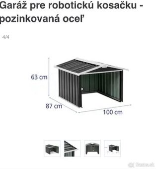 Garaz pre roboticku kosacku - 1