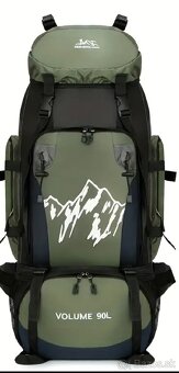 Nový veĺký zelený 90L turistický ruksak