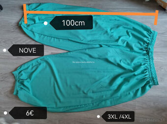 Nohavice mentolove turecké 3XL/ 4XL NOVE - 1