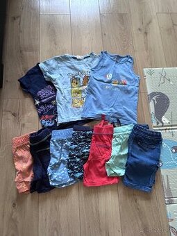 Balík letných chlapčenských vecí 98/104, kraťasy a tričká
