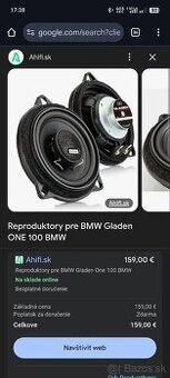 Gladen 100 bmw upgrade repraky