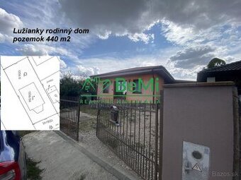 Lužianky Kajsa rodinný dom bungalov pozemok 440 m2 ID 571-1