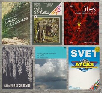 Geológia, oceánografia, meteorológia, klimatológia, atlasy