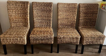 Kuchynské stoličky - banánový výplet