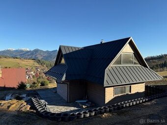 Novostavba chaty s nádherným výhľadom–Malé Borové,okres LM