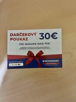 Poukážka na nákup v predajni Intersport v KE