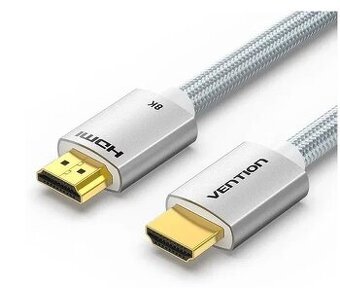 Vention HDMI 2.1 Cable 8K 2M Silver Aluminum Alloy Type