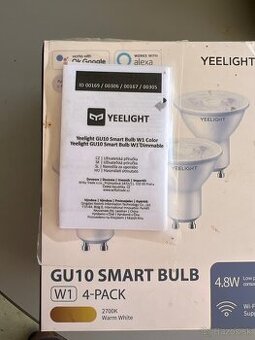 Predám žiarovky led yeelight gu10 4 ks nové