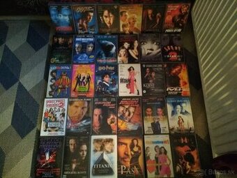 Videokazety  v zachovalom stave cz dabing LEN 4 €/ks